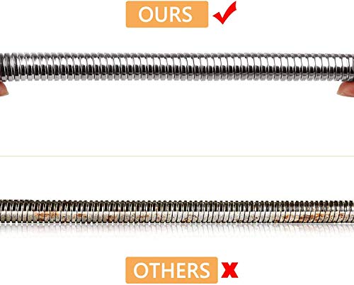 Commercial Pre Rinse Sprayer Hose Replacement Kit for Kitchen Dish Sink Faucet, 60 Inch Flexible Stainless Commercial Pre Rinse Kitchen Faucet Hose Parts