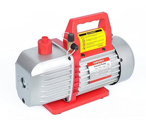 Dual-Stage HVAC Vacuum Pump, 5.0 CFM - Ideal for AC Repair Tools, Car AC Vacuum Pump, AC Vacuum Pump Kit, and Recovery Machine HVAC - Also Known as Bomba de Vacio A/C (TA500) - size: 500