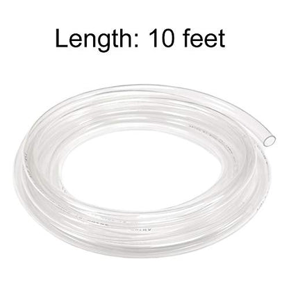 Eastrans 10ft x 1" ID Clear Vinyl Tubing, Flexible Hybrid PVC Tubing Hose, Lightweight Plastic Tube UV Chemical Resistant Vinyl Hose, BPA Free and Non Toxic - size: ID 1 INCH, style: 10 Feet