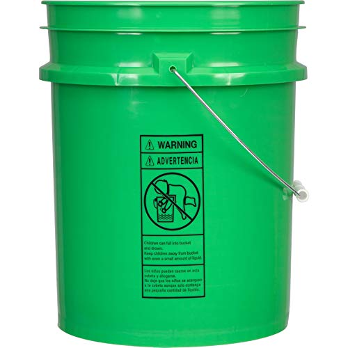 House Naturals 5 Gallon Food Grade BPA Free, Made in USA Plastic Bucket (3 Colors) with Air Tight Screw On lid, (Pack of 3)