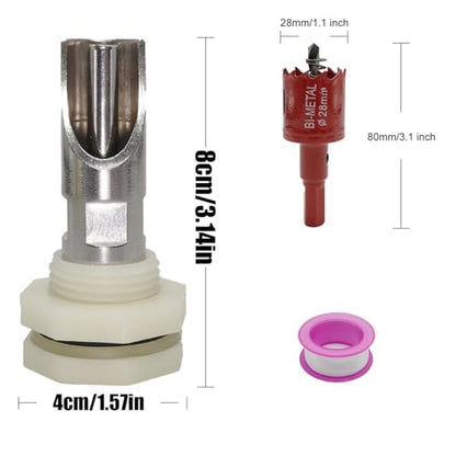 Livestock Waterer Nipple,Leakproof Automatic Feeder - Farm Animal Water Nipple Set for Goat | for Cattle Hogs Goat Horse Calf Dog Drinking Barrel Trough Bucket