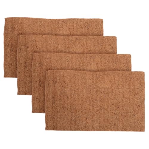 4pcs Washable Nesting Pads for Chicken Coop Non- Chicken Nest Box Liners Comfortable and Practical Nesting Pads Natural Coconut Coir Material for Hen Laying