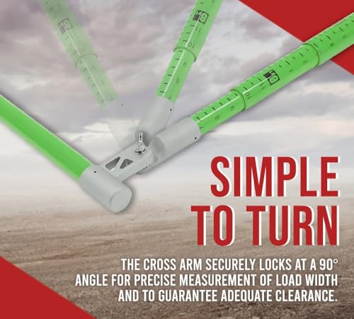 Mytee Products 27' Load Height Measurement Stick Tool w/Telescopic Mechanism - Adjustable Height Measuring Pole for Oversize Trucks & Trailer with Carrying Bag - color: 1 - Pack, size: 27 Feet