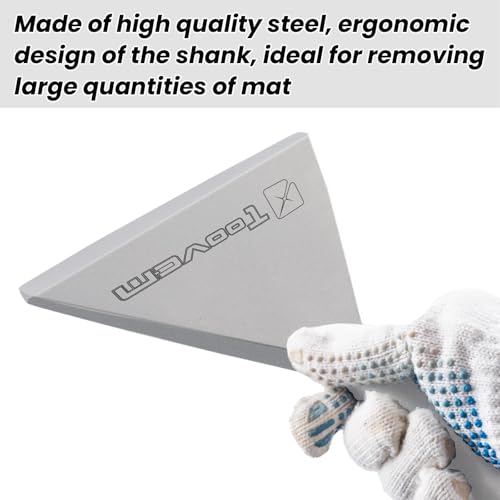 SDS Max Chisel, 6 Inch Wide Floor Scraper Tile Removal Scraping Chisel Bits, Steel Flat Shovel Bit Tool for Removing Floor, Concrete Mortar Thinset with SDS Max Shank Rotary Hammer Drills