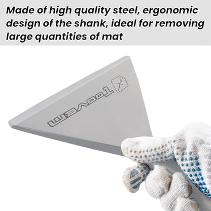 SDS Max Chisel, 6 Inch Wide Floor Scraper Tile Removal Scraping Chisel Bits, Steel Flat Shovel Bit Tool for Removing Floor, Concrete Mortar Thinset with SDS Max Shank Rotary Hammer Drills