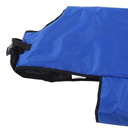 Calf Cow Warm Clothes Made of Oxford Fabric and Windproof with Reflective Strips for Night Inspection Abdomen Strap and Leg Buckles for Wearing