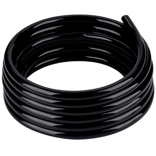 Black Vinyl Tubing 5/8” ID × 4/5” OD - 25 Feet PVC Flexible Plastic Tube Hybrid Hose, Transfer Water Air Oil for Pond Fountain Garden, Non-toxic and BPA free - size: ID 5/8 INCH, style: 25 Feet
