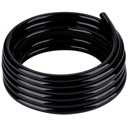 Black Vinyl Tubing 5/8” ID × 4/5” OD - 25 Feet PVC Flexible Plastic Tube Hybrid Hose, Transfer Water Air Oil for Pond Fountain Garden, Non-toxic and BPA free - size: ID 5/8 INCH, style: 25 Feet