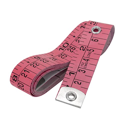Pack of 2 Fabric Tape Measure, Measuring Tape for Body |Soft Measuring Tape for Sewing Cloth & Weight Loss Medical Body Measurement Nursing Craft 60 inch,150 cm - color: Pink