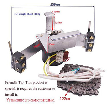 220V Automatic Egg Turning System Chain Incubator Industrial Turn Motor