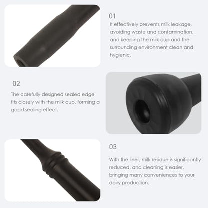 Milking Liner Rubber 4 Pcs, Rubber Inflation Liner for Cow (295) Milking Equipment for Cows - style: 295