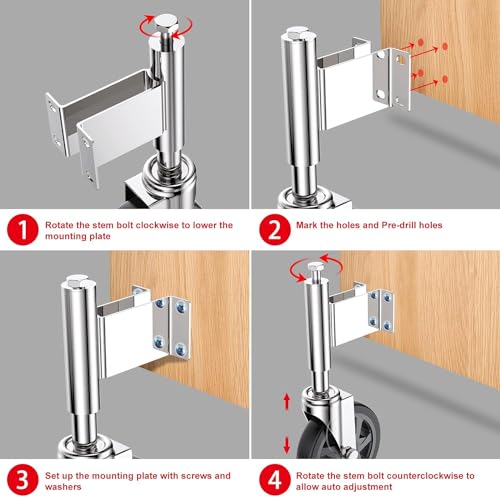 Spring Loaded Gate Casters 6” Heavy Duty Gate Caster Wheels with Hardware 600 Lbs Load Capacity, Pack of 2 - style: 6 Inch 2 Pack