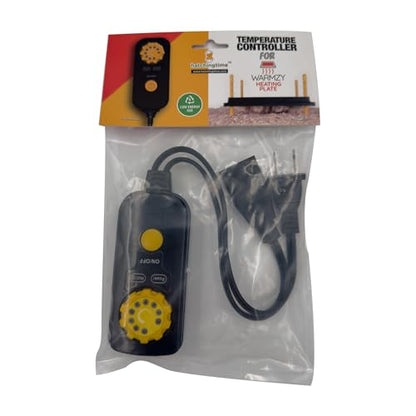 Hatching Time Heating Plate Temperature Controller | Adjustable Heat Controller for Warmzy Chick Brooder Heating Plates | Plug-and-Play Temperature Control Unit for Poultry Brooding