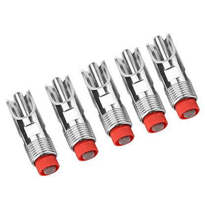 ViaGasaFamido 5pcs Automatic Pig Waterer Stainless Steel Nipple Drinker for Horse Cattle Goat Sheep Livestock Drinking Fountain 20mm
