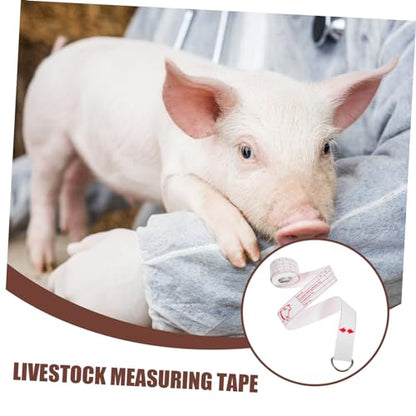Outanaya Livestock Identification Tape Farm Scale for Cows Pigs Portable Measuring Tape High Precision Multi-use Horse Pig