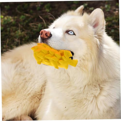 Toddmomy Dog Chewing Toy for Teeth Grinding Funny Pig Shaped Squeaky Puppy Plaything Latex Material for Interactive Chewing for Dogs