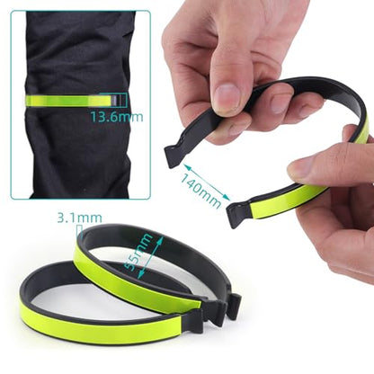 Light Weight Reflective Trouser Pant Clip Pant Leg Cuff Clip Cycling Trouser Wrap Bicycles Accessories - color: Styles C