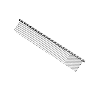 Andis 68545 Stainless Steel Pet Grooming Comb – Dematting Tool for Knots, Mats & Loose Hair Removal, 10-Inch, Professional Grooming Performance - size: 10 Inch