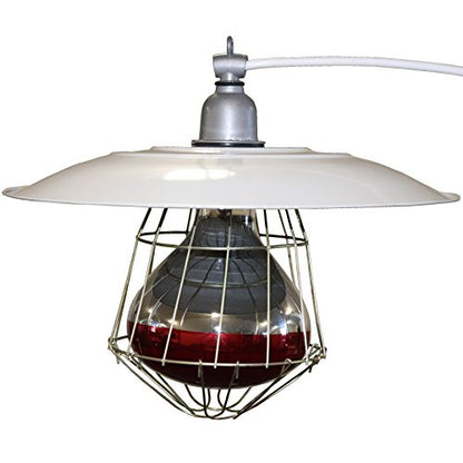 Industrial 12" BROODER LAMP Fixture Chicken for COOP House Chick Warmer Heat Light
