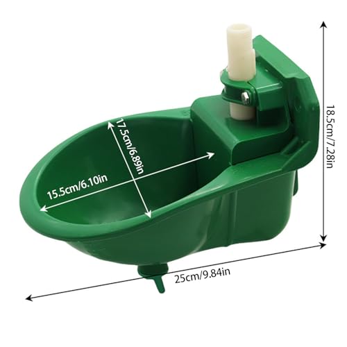 Sheep Water Bowl Automatic Drinking Waterer Float Valves Touch Switching Water Dispenser for Goat Cattle Horse Piglets ABS Animal Drinking Bowl