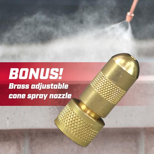 Chapin 19494 Made in USA 3.5 Gallon Tri-Poxy Industrial Open Head Sprayer for Professional Concrete Applications, Form Oils, Construction with All Brass Components, 3.5 gallons, Red