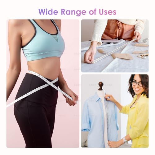 Sewing Tape Measure，Colour Printed Small Retractable Soft Measuring Tape for Tailor Cloth Fabric Body Measurements. - color: Mandara Flower