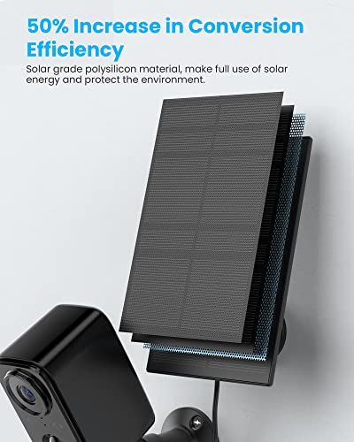 FOAOOD Security Cameras Wireless Outdoor with Solar Panel Cameras for Home Security, Home Camera with Color Night Vision, PIR Human Detection, 2-Way Talk, IP66 Waterproof, (2Packs-Black) - color: 2Packs-Black