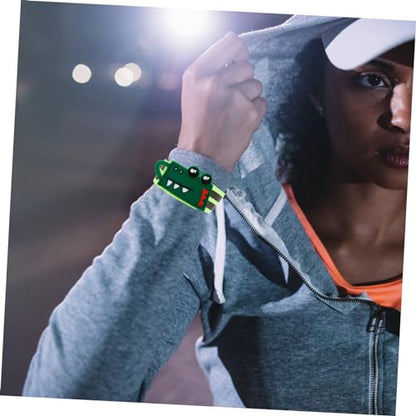 YARNOW Reflective Wrist Strap Trouser Leg Belt Elastic Band Reflective Belt Elastic Boot Bands Camping Pant Leg - color: Green