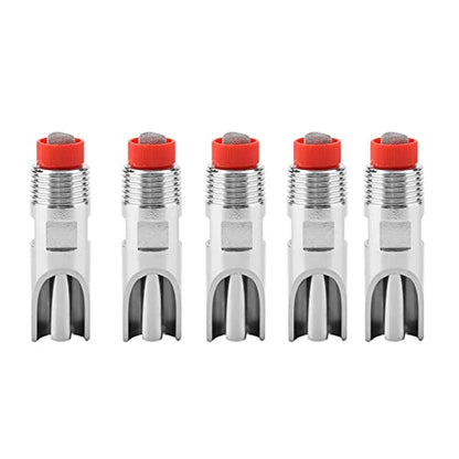 5PCS Automatic Pig Nipple Drinker Feeder Stainless Steel Piglets Cattle Waterer Drinking Dispenser Red hat Duckbilled Poultry Watering System