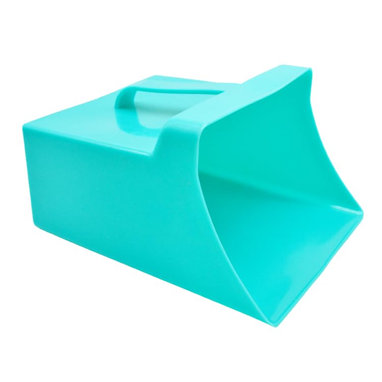 Jumbo Size Food Service Utility Ice Scoop Feed Scoop Shovel 128 Ounce (TURQUOISE GREEN) for Restaurant Bar Ingredient Grain Pet Animal Dry Food - color: TURQUOISE GREEN