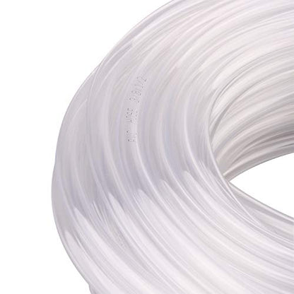 DERNORD PVC Tubing 3/8"ID X 1/2"OD Flexible Clear Vinyl Hose 100 Feet for Food Grade - size: 100 Feet, style: 3/8"ID X 1/2"OD