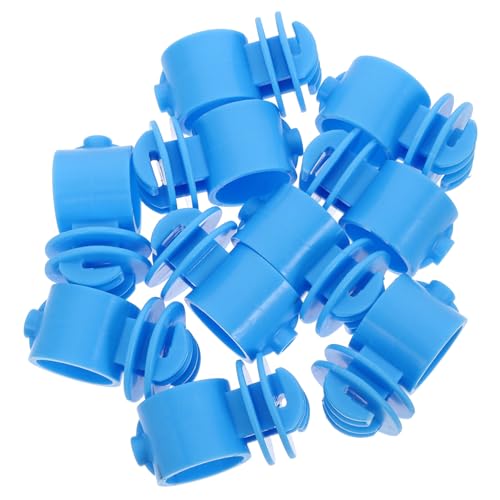 Milisten 10pcs Electric Fence Insulators Blue Replacement for Farm Wire Robust Design for Optimal Spacing and Stability Easy Installation for Portable Posts - color: Blue