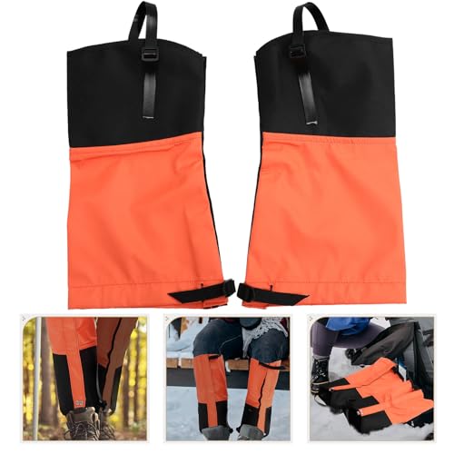 BESPORTBLE Windproof Tear-Resistant Hiking Leg Gaiters for Men Calf Covers with Buckle Strap Snow Outdoor Protection for Backpacking Running Climbing Biking Gardening