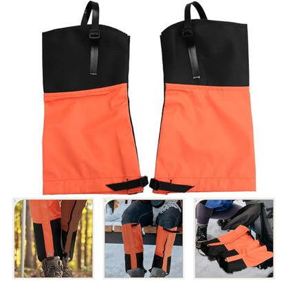 BESPORTBLE Windproof Tear-Resistant Hiking Leg Gaiters for Men Calf Covers with Buckle Strap Snow Outdoor Protection for Backpacking Running Climbing Biking Gardening