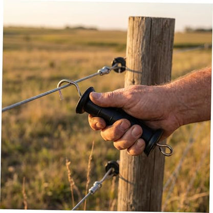 4pcs Electric Fence Gate Handle Insulated with Spring for Outdoor Agricultural Use Heavy Duty Gate Hardware Handles