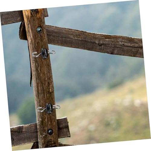 Toddmomy 4pcs Screw-in Post Insulators for Electric Fence Fencing Accessories for Cattle Livestock User-Friendly Design for Easy Installation and Connection