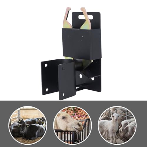 2 Way Gate Latch Lockable Sag - Proof | Heavy Duty Steel Fits 1 5/8-2in Round Tube | Farm Gate Latch for Cattle/Horses/Sheep | Oxidation - Proof, One - Hand Use