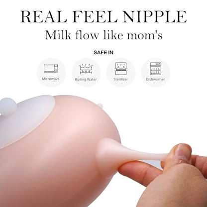 Doggiema Puppy Milk Feeder Nipple Puppy Bottle Puppy's Feeder 300ml - size: M size (Small Dog)