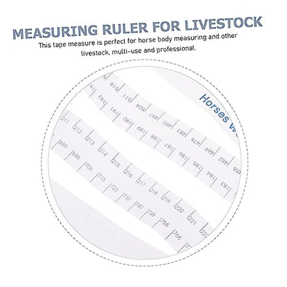 Housoutil Horse Measuring Tape for Livestock Measure Tape for Accurate Horse Height and Weight Measurement Portable and Reusable Farm Tool