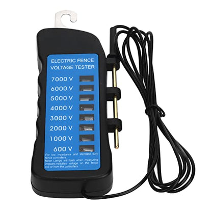 Electric Fence Voltage Tester Digital Fence Tester Voltage Meter 7000V Fault Finder with 8PCS Light for Farm