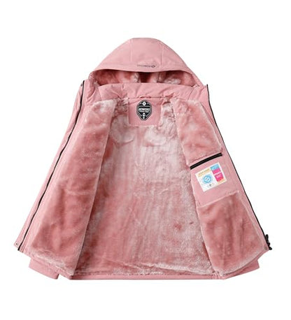 Women's Waterproof Snow Ski Jacket Warm Winter Coat Insulated Snowboarding Jacket Softshell Hiking Jacket - color: Pink, size: Small