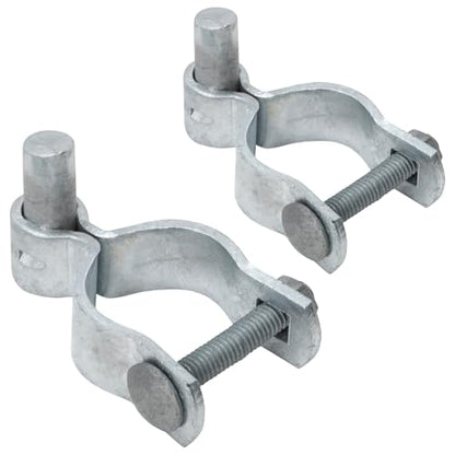 VIVIDA 2-3/8" Chain Link Gate Hinge, Galvanized Male Post Hinge, for 2-3/8" OD Post, Chain Link Fence Hardware, 2 PCS - size: 2-3/8" (2 PCS)