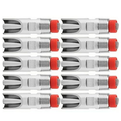 10 Pcs Stainless Steel Nipple Waterer for Cattle Horses Pigs Sows Dogs, Automatic Watering Drinker, with Brass Tips, Leak Prevention, Suitable for Large Animals, Easy to Use
