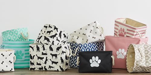Bone Dry Pet Storage Collection Collapsible Bin, Black, Small Rectangle - color: Black, size: Small Rectangle