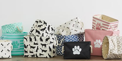 Bone Dry Pet Storage Collection Collapsible Bin, Black, Small Rectangle - color: Black, size: Small Rectangle