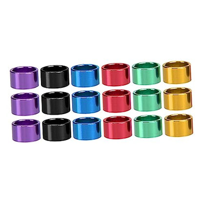 GALPADA 18pcs Pigeon Foot Rings Durable Identification Bands for Pigeons Parakeets and Cockatiels Reusable and Easy to Apply Bird Leg Bands for Poultry Identification Random Color