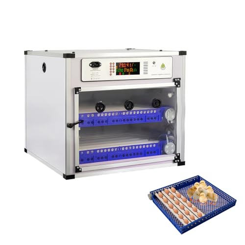 136 Eggs Incubator ，Automatic Incubator for Hatching Eggs, with Automatic Egg Turning and Temperature Humidity Control, Poultry Hatching Incubator for Chicken Duck Goose Quail Bird - color: 136 Eggs