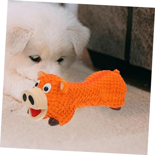 Cartoon Pig Dog Chew for Dogs Durable Molar Plaything for Teething and Interactive Play Prevents Furniture Damage and Supports Training