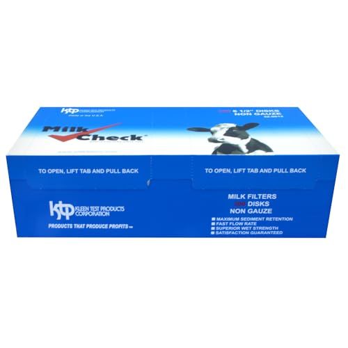 Milk Check 6.5" Disk Filter Non-Gauze (300 Filters) - Since 1944