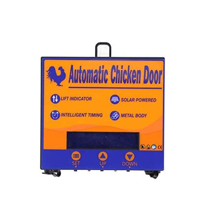 Automatic Chicken Coop Door, Automatic Chicken Coop Door Solar Powered, with Time Setting Rolling Curtain Chicken Door Opener for Duck Goose